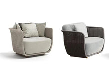 Aluminum & Rattan Outdoor Sofa Set in stock