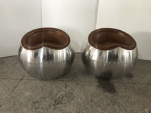Aviator 2 Seater, Apple Stool, Dark Brown Leather Made To Order