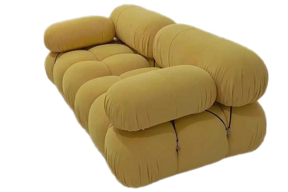Yellow Velvet Modular sofa - Choice of Fabric & Colour Made To Order