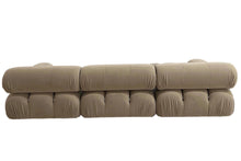 Beige Velvet Modular sofa - Choice of Fabric & Colour Made To Order
