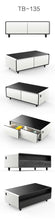 SMT 135Pro Smart Built-In Refrigerator Coffee Table 130L Dual Drawer LED Wireless Charge USB Bluetooth Speakers
