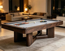 8ft Pool Dining Table Slate Bed Solid Wood Game Room Man Cave FREE Delivery