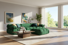 Green Velvet Modular sofa - Choice of Fabric & Colour Made To Order