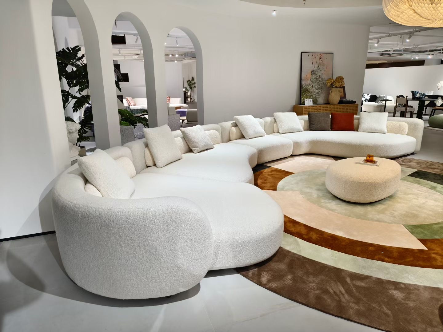 Extra Large Luxury Curved Corner Sofas for Spacious Living Rooms