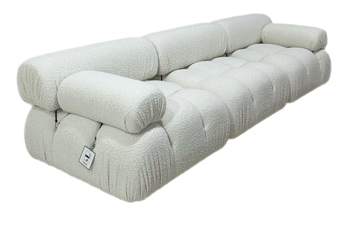 White Boucle Modular sofa in stock