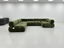 Olive Green Velvet Modular Sofa Set - Made To Order