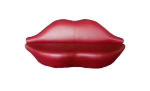 Red Lips Leather Sofa Made To Order