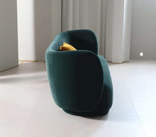 3 Seater Green Velvet Fabric Sofa Contemporary Design In Stock