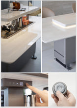 SMT Built-in Refrigerator Smart Dining Table Motorised Glass Or Wood Top Made To Order Intro Offer Available