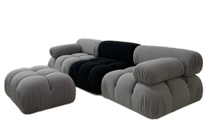 Grey and black Modular sofa - Choice of Fabric & Colour Made To Order