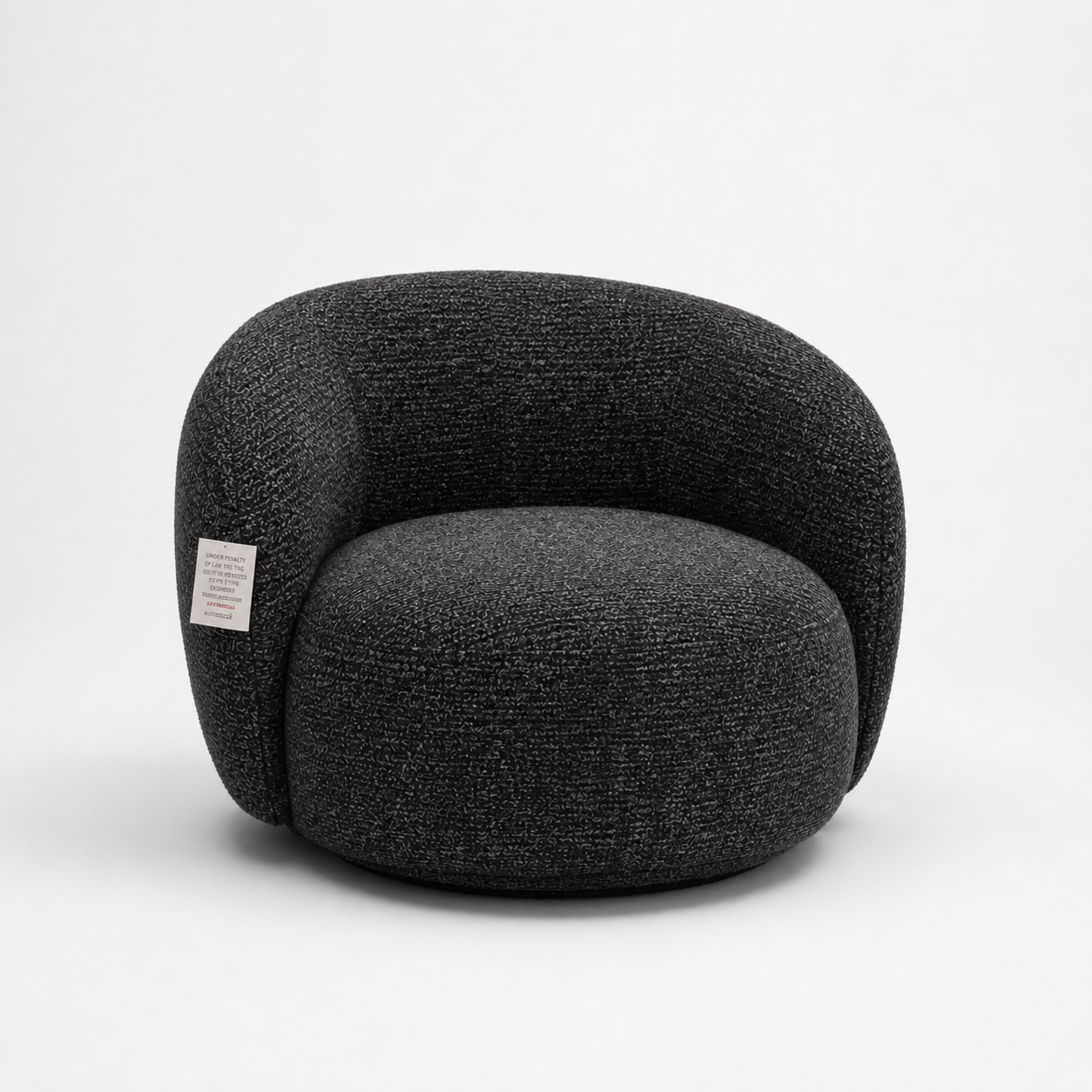 Charcoal Grey Chenille Curved 3 Seater + 1 seater + Lounge Chair Set Bundle Sale