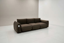 Chocolate Brown Velvet MODAL-13 3 Seater Sofa Contemporary Retro Design Made To Order
