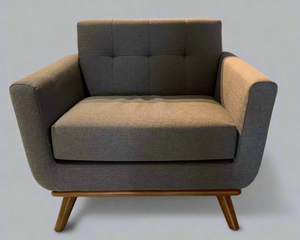Modern Scandinavian Style Grey 1 Seater Sofa in stock