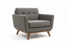 Modern Scandinavian Style Grey 1 Seater Sofa in stock