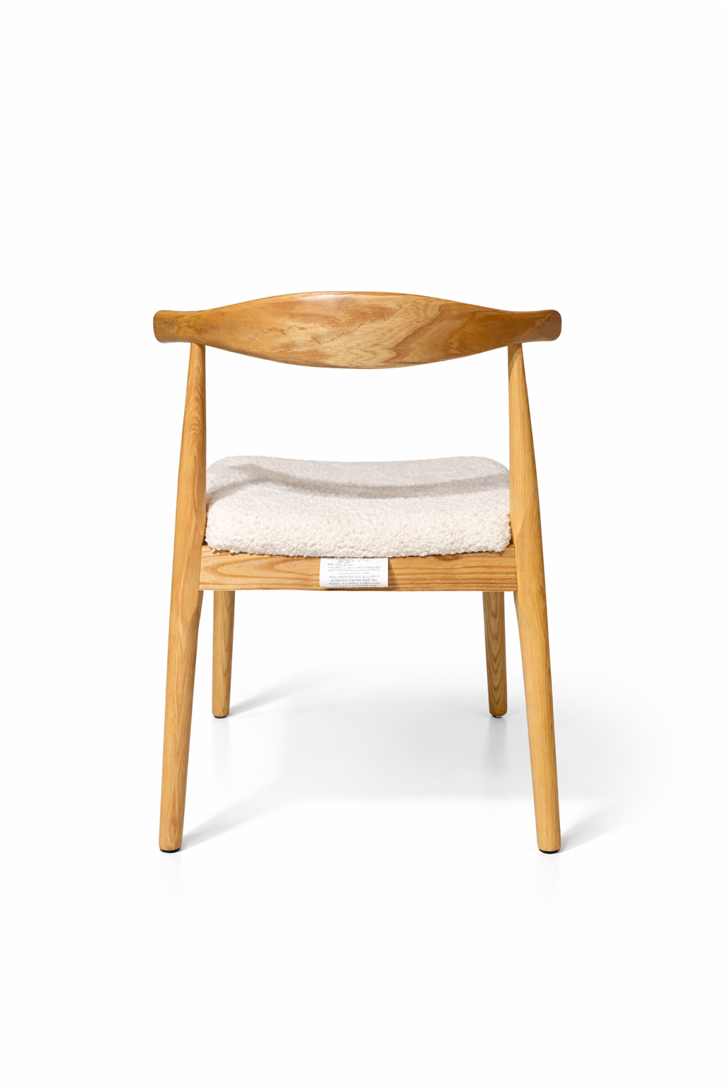Mid Century 1960s Boucle Hans W Elbow Chair Inspired Dinning Office Chair