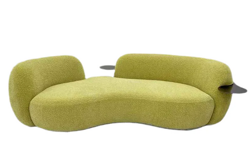 Curved Sofa With Integrated Tables Lime Made To Order