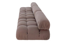 Pink and Cream Velvet Modular sofa - Choice of Fabric & Colour Made To Order