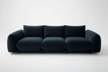 Chocolate Brown Velvet MODAL-13 3 Seater Sofa Contemporary Retro Design Made To Order