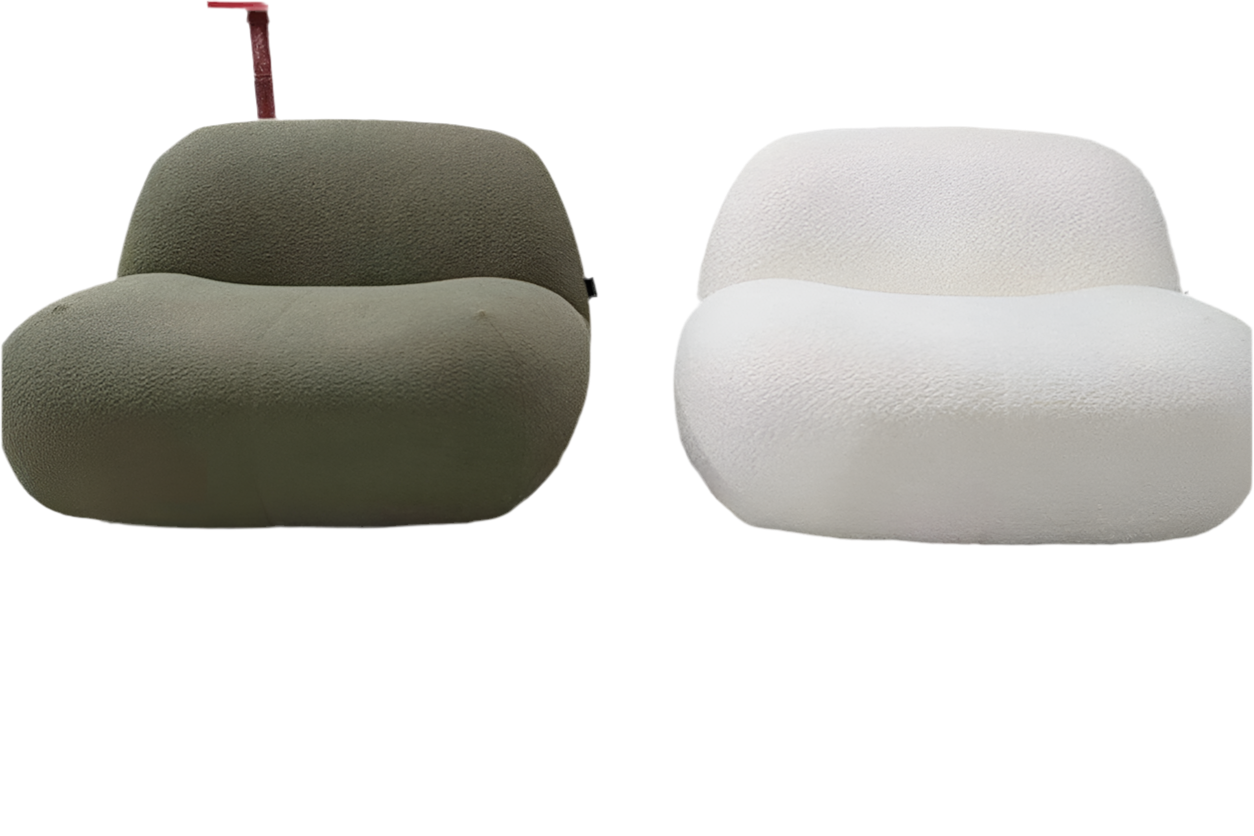 Luxury Boucle 1 Seater Chair Chocie of Fabric