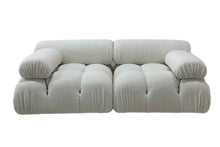 White Boucle Modular sofa in stock