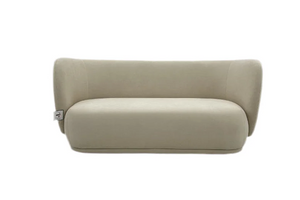 Beige Fabric Sofa Contemporary Design Made To Order