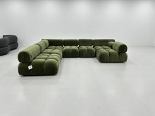 Olive Green Velvet Modular Sofa Set - Made To Order
