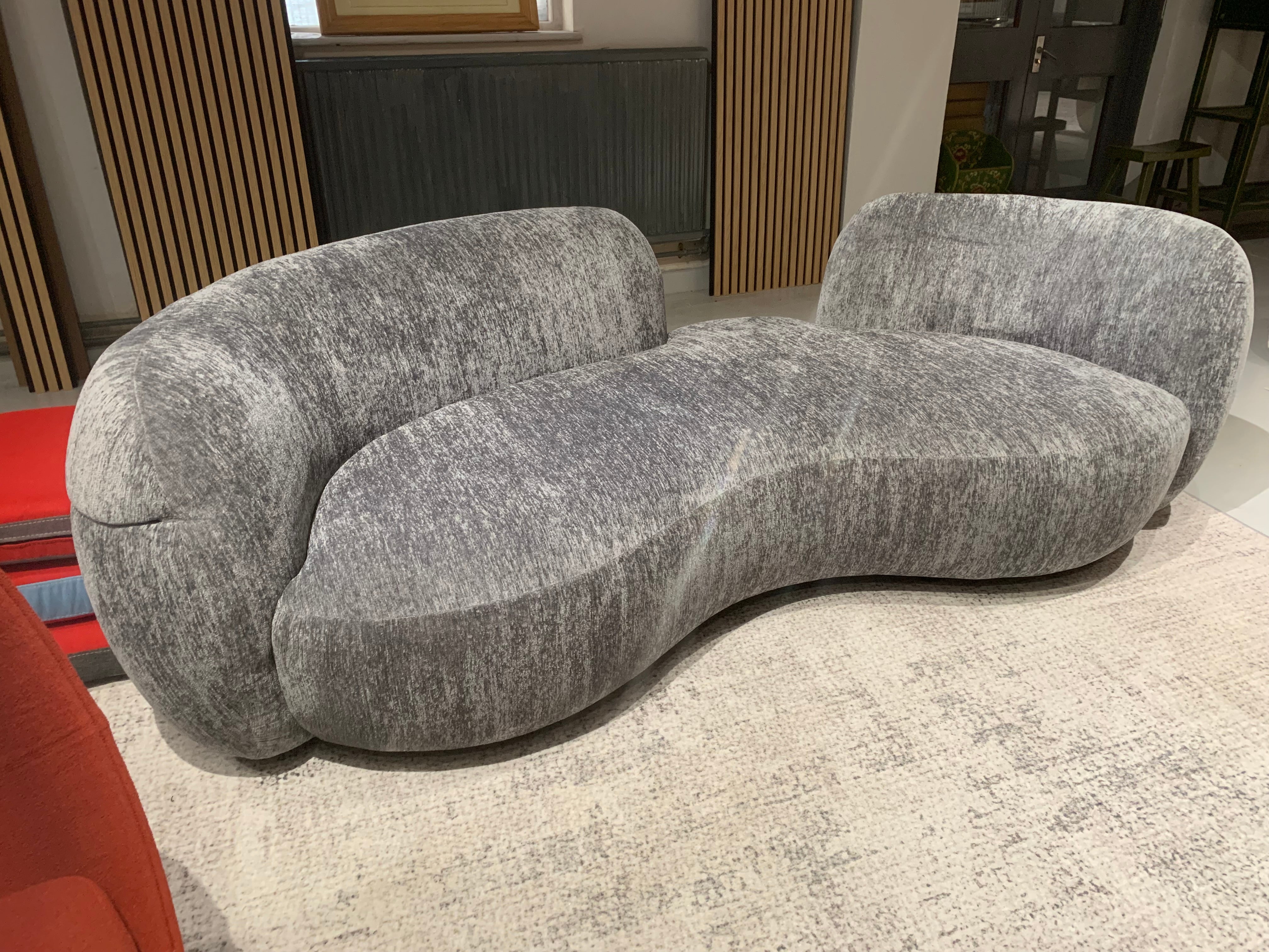 Grey Chenille Curved 3 Seater + 1 seater Ex-Displays