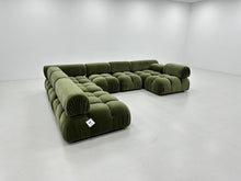 Olive Green Velvet Modular Sofa Set - Made To Order