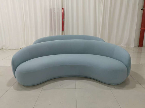 Boucle Curved Sofa Made To Order