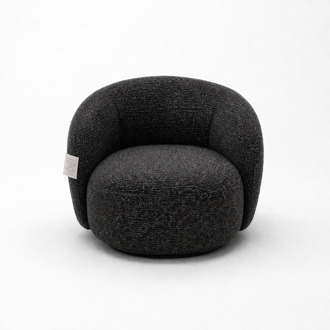 Charcoal Grey Chenille Curved 3 Seater + 1 seater + Lounge Chair Set Bundle Sale
