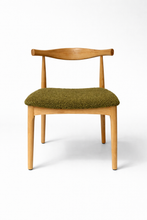 Mid Century 1960s Boucle Hans W Elbow Chair Inspired Dinning Office Chair