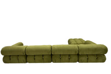 Olive Green Velvet Modular sofa Made To Order