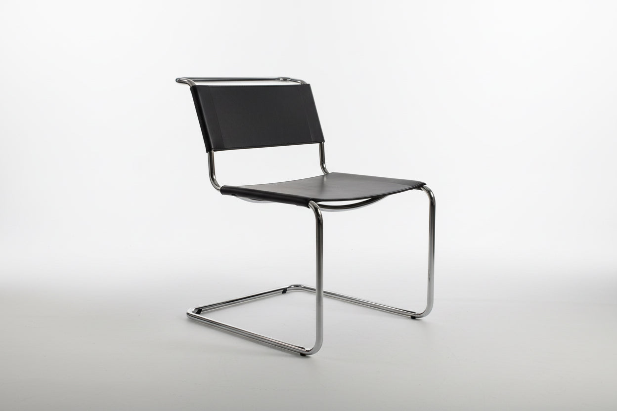 Mid Century Chrome Stainless Steel Frame 1960s Style Dinning Office Chair