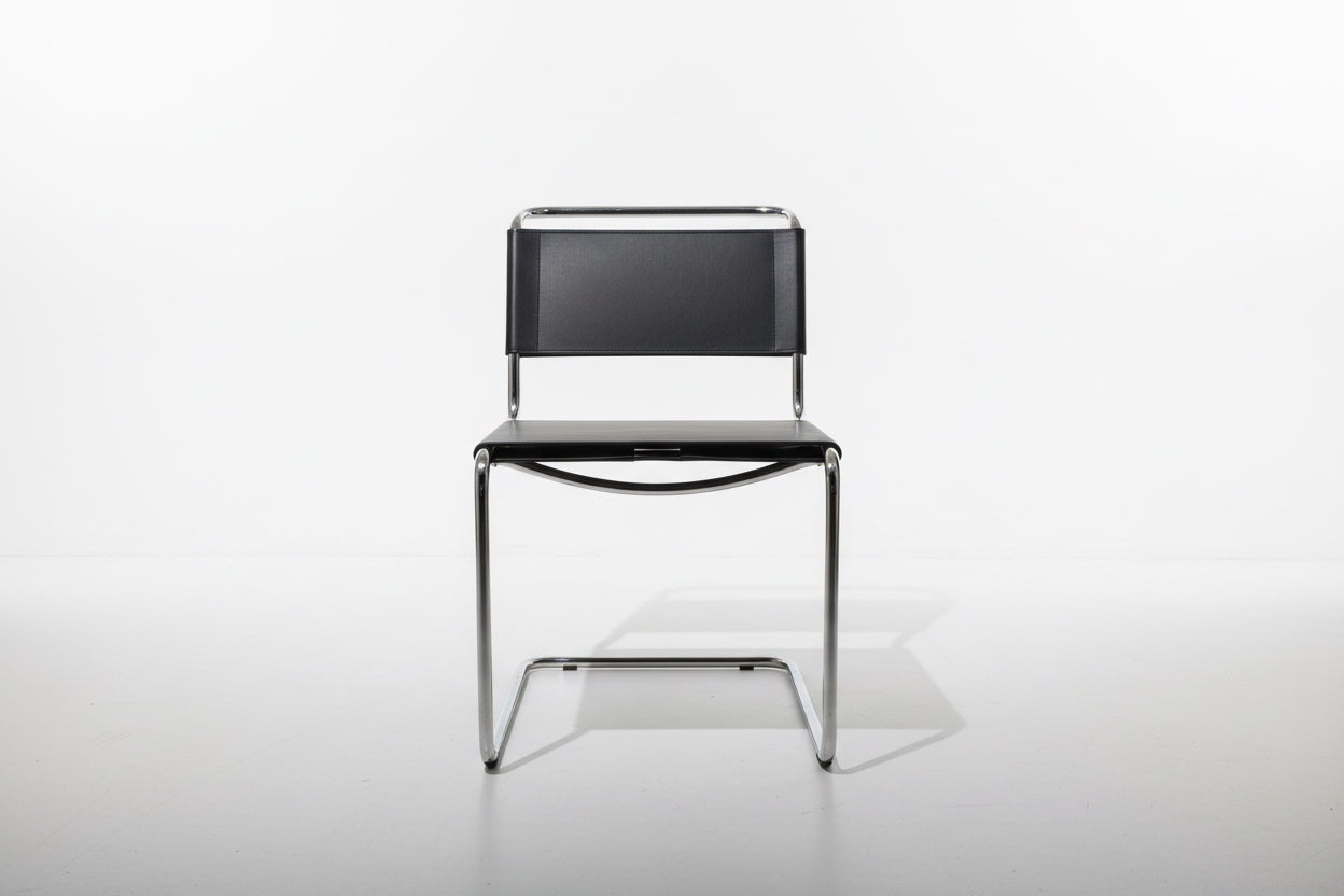 Mid Century Chrome Stainless Steel Frame 1960s Style Dinning Office Chair