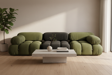 Velvet Or Boucle Modular Sofa 3 seater Choice Of Fabric Colour Made To Order