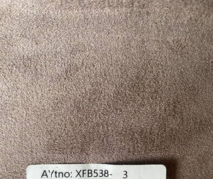 Brown Velvet Curved Sofa colour XFB538-03
