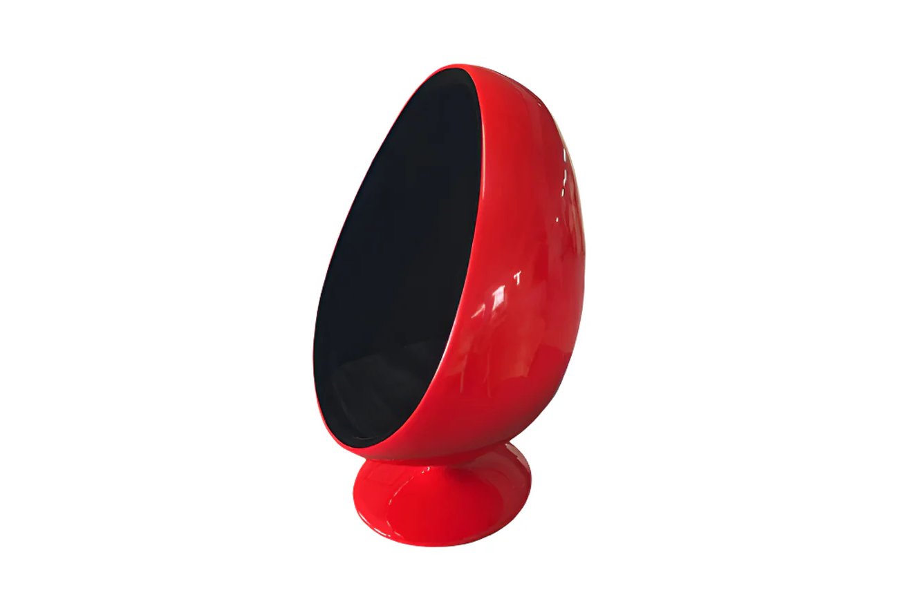 Pod Egg Chair Walnut/White/Red/Yellow/Shell Made to Order