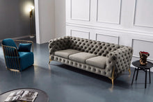 Chesterfield 3 Seater Sofa Luxurious Premium Faux Nubuck Leather