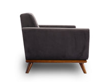 Modern Scandinavian Style Gray Velvet 2 Seater Sofa