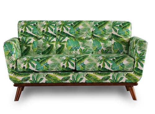 Tropical Palms Modern Scandinavian Style 2 Seater Sofa