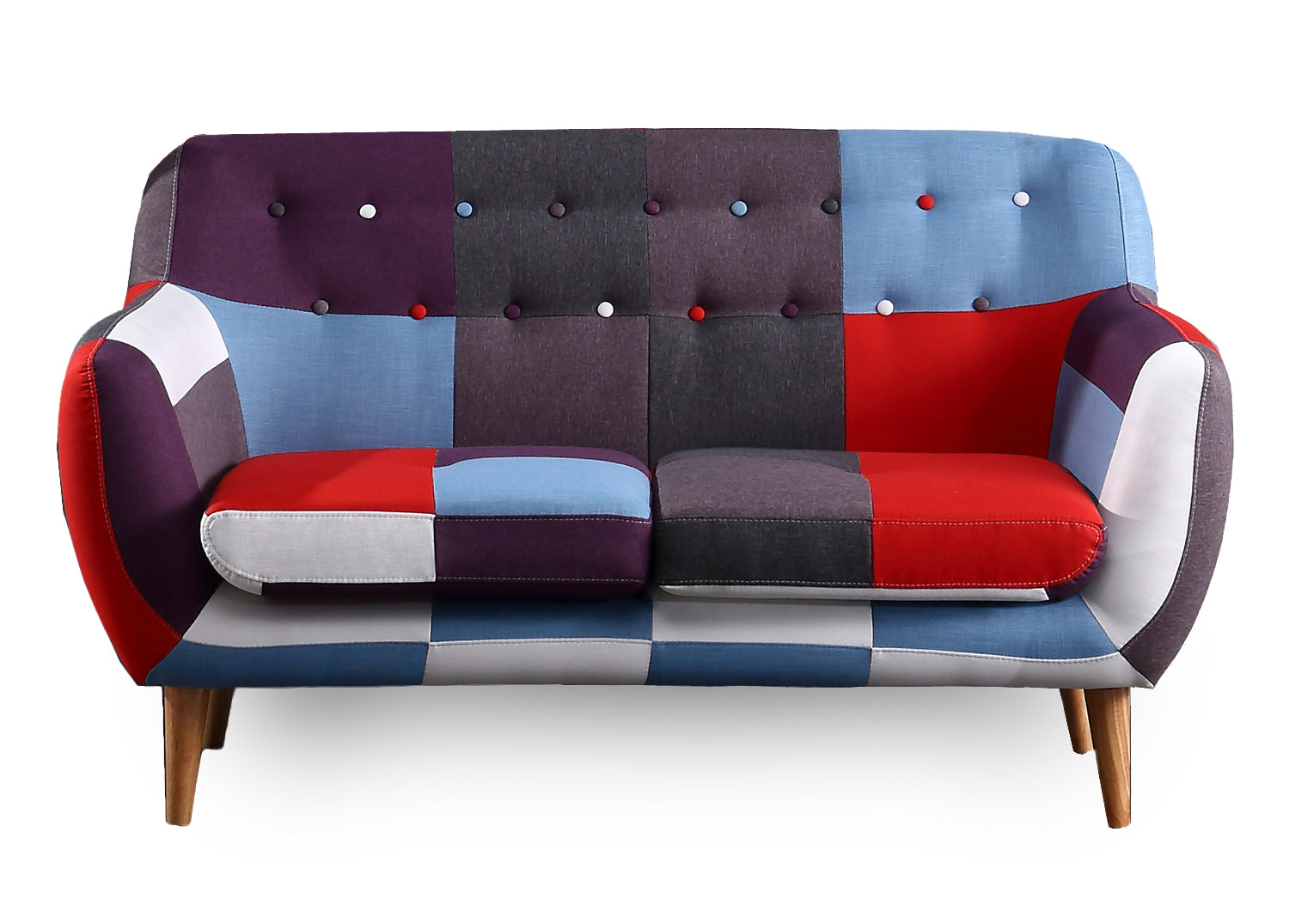 Patchwork two deals seater sofa